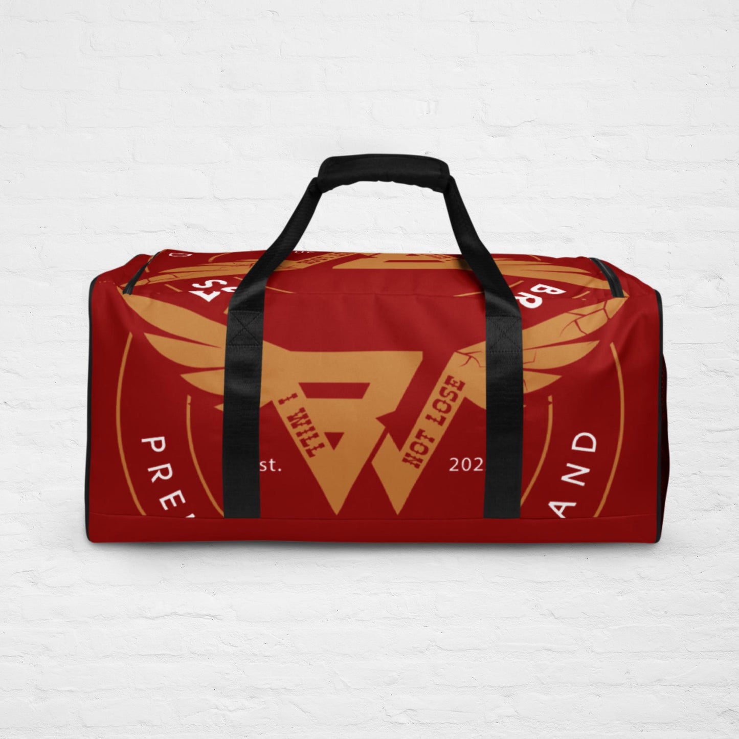 RED KLASSIQ DUFFLE BAG BY BWFB | GYM ACCESSORIES