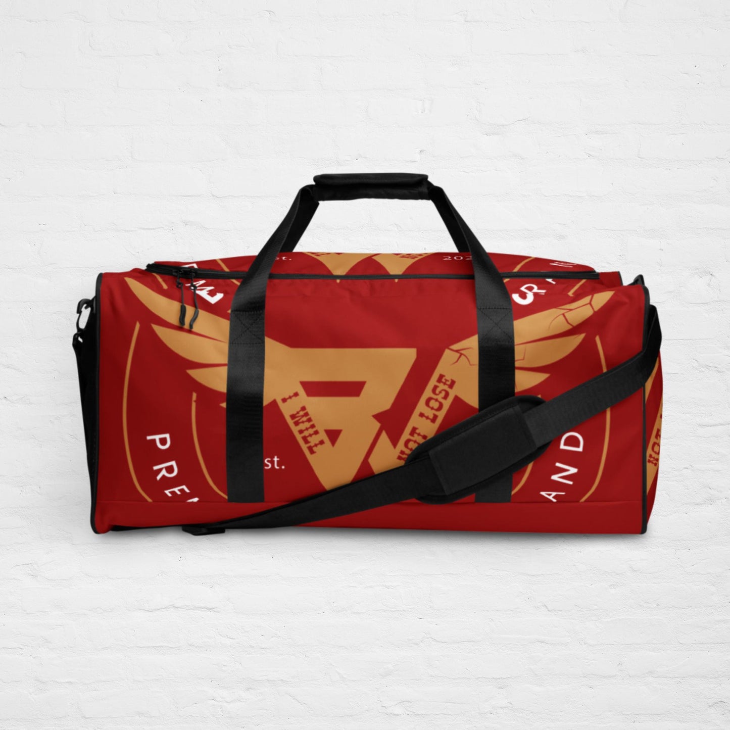 RED KLASSIQ DUFFLE BAG BY BWFB | GYM ACCESSORIES