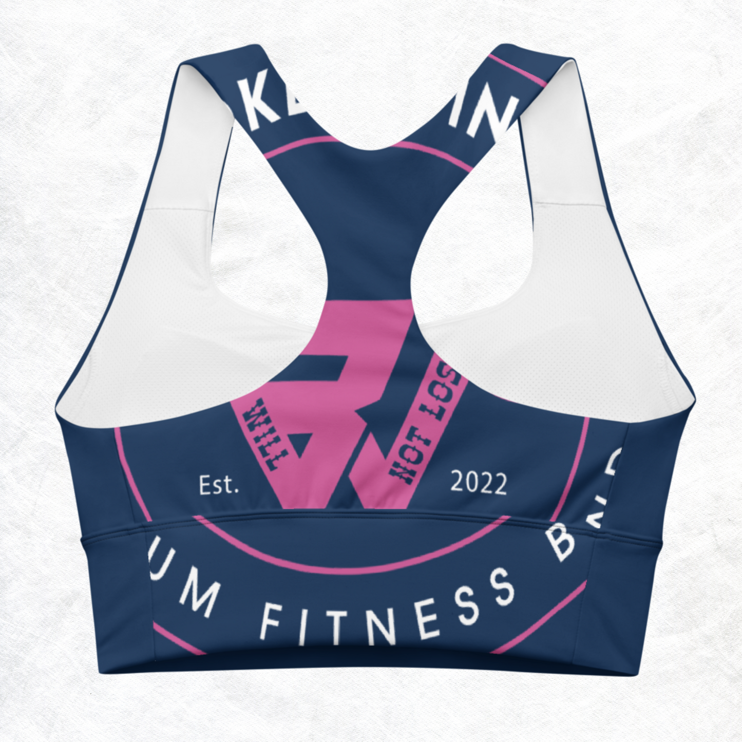 Blue & Lilac KlassiQ Longline sports bra by BWFB