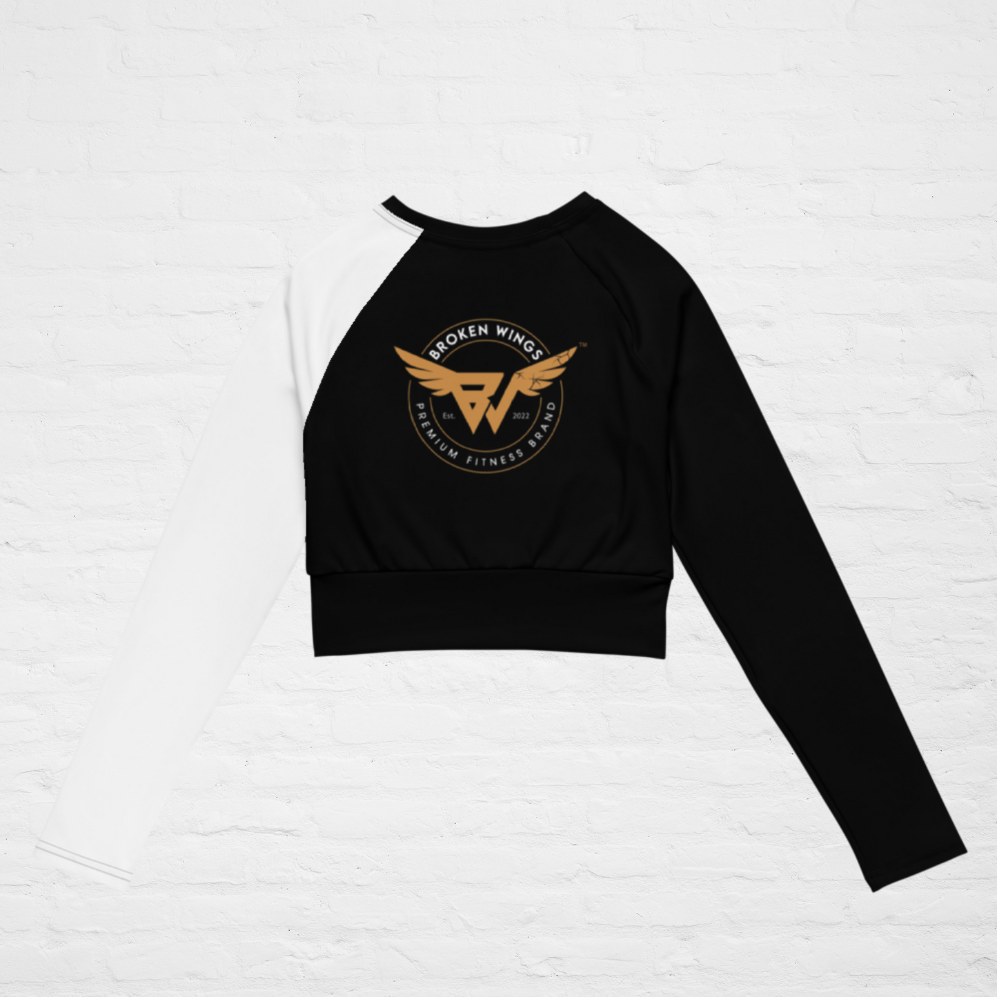 Black KlassiQ IWNL long-sleeve crop top by BWFB