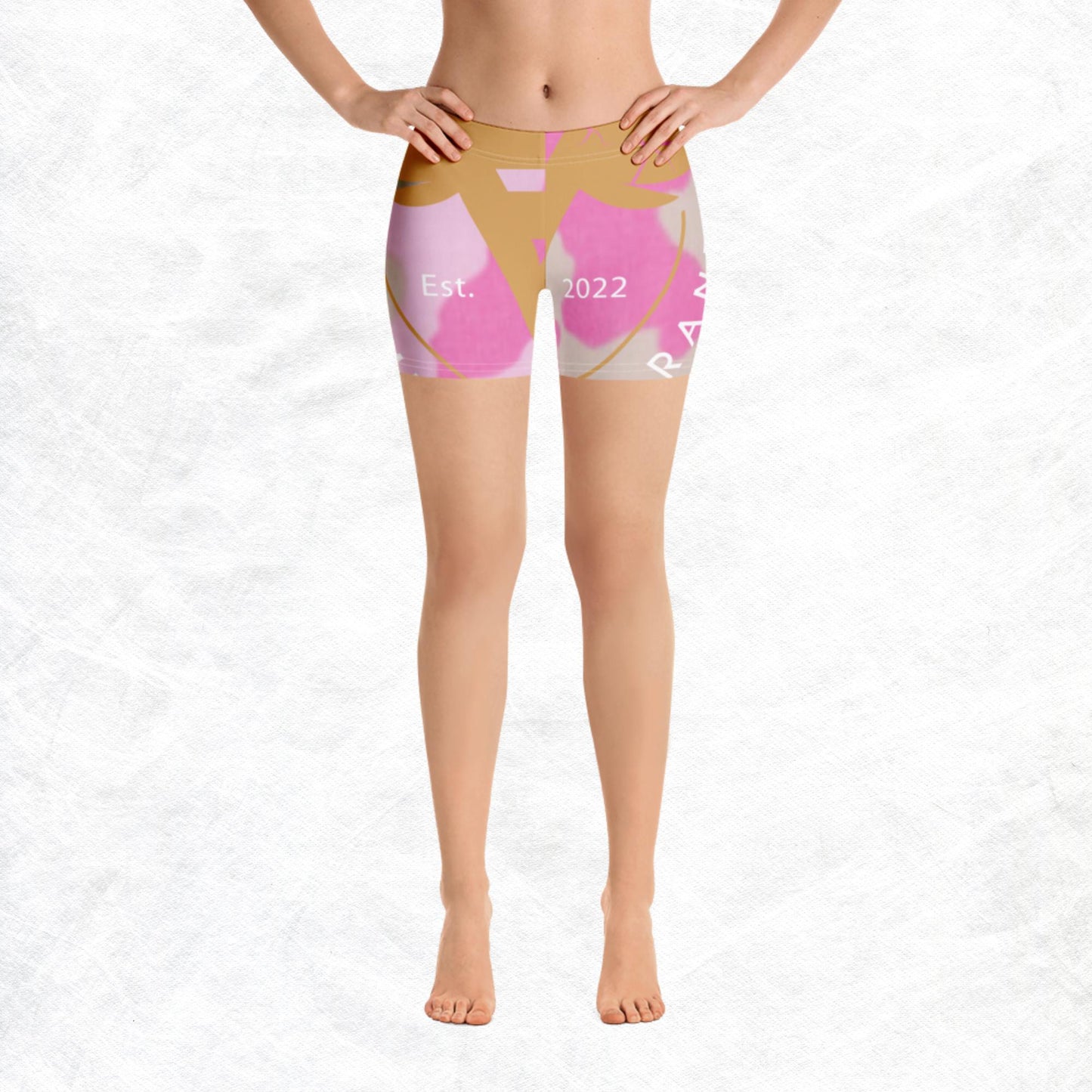 Pink & Green Camo Shorts by BWFB