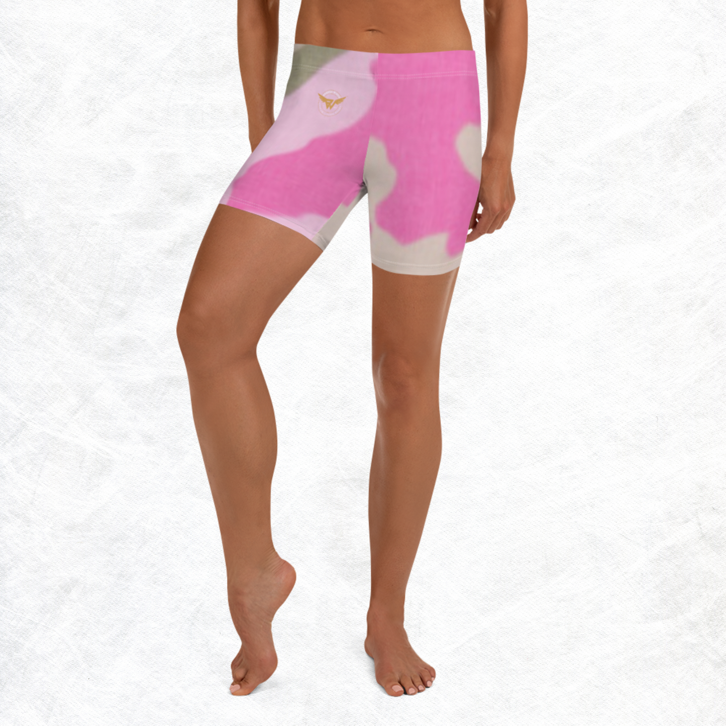 Pink & Green Camo Simple Shorts by BWFB