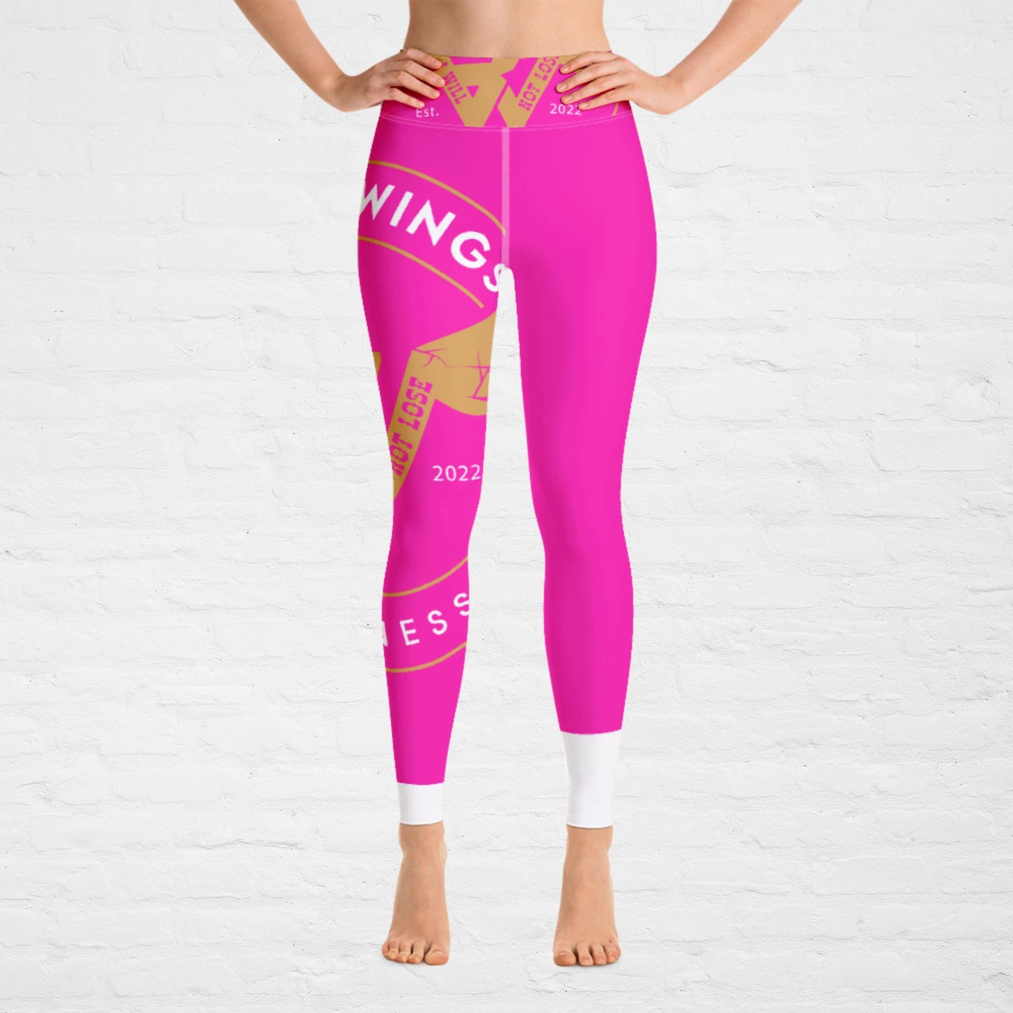 HOT GURL PINK KLASSIQ IWNL LEGGINGS BY BWFB | ACTIVE WEAR LEGGINGS