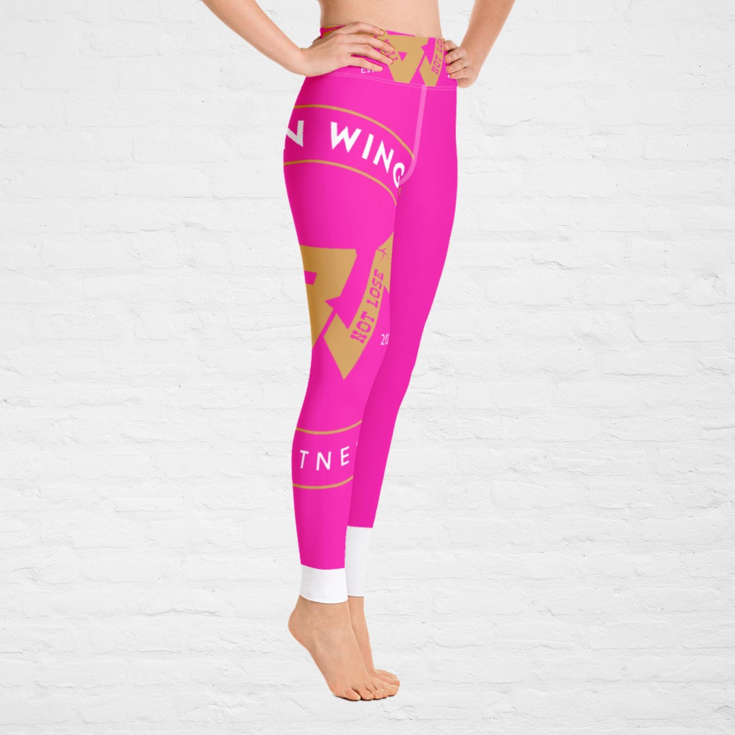 HOT GURL PINK KLASSIQ IWNL LEGGINGS BY BWFB | ACTIVE WEAR LEGGINGS