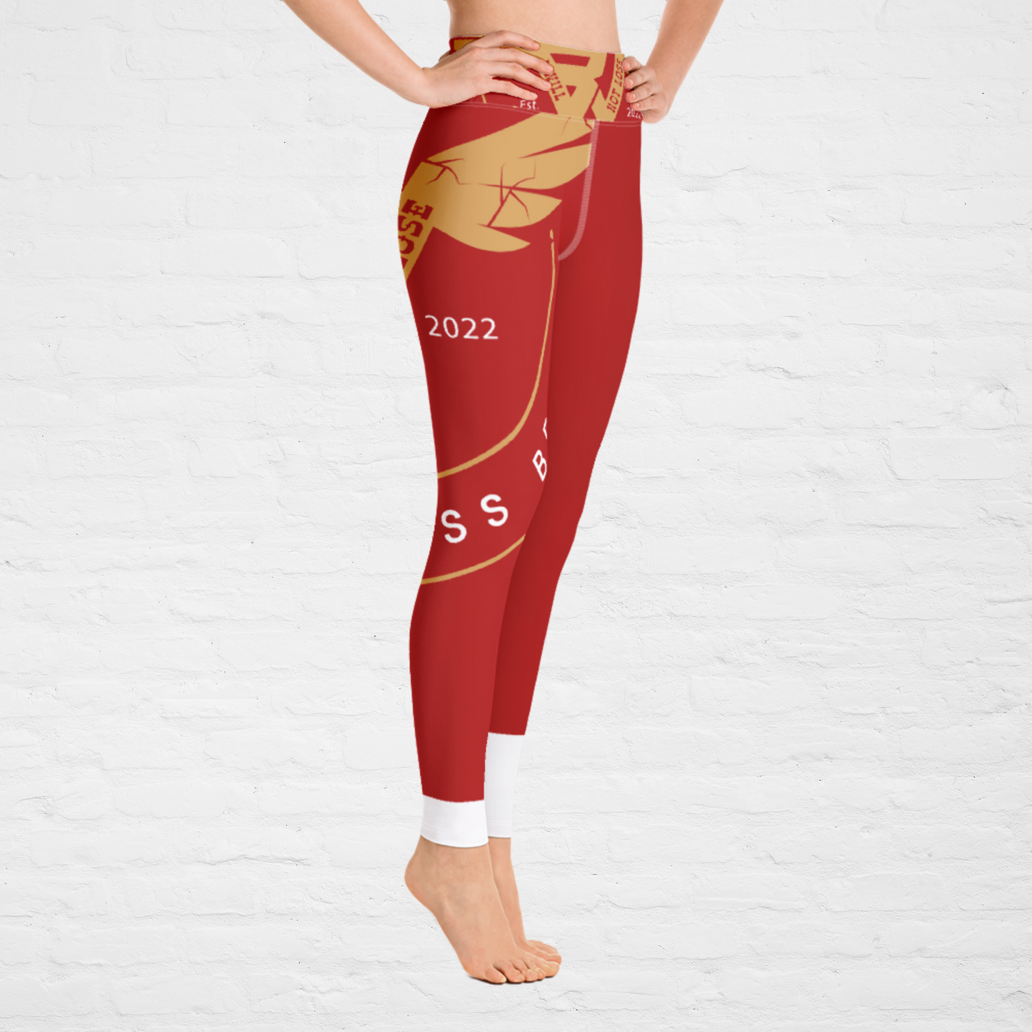 Red KlassiQ IWNL Leggings by BWFB