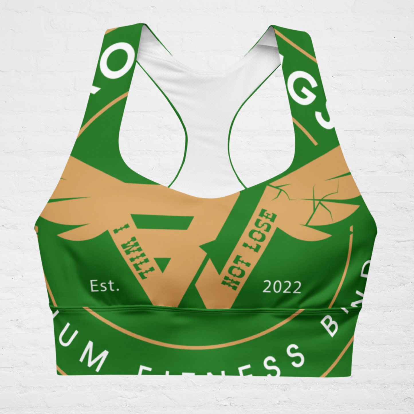 GREEN KLASSIQ IWNL LONGLINE SPORTS BRA BY BWFB| LONGLINE SPORTS BRA TOP