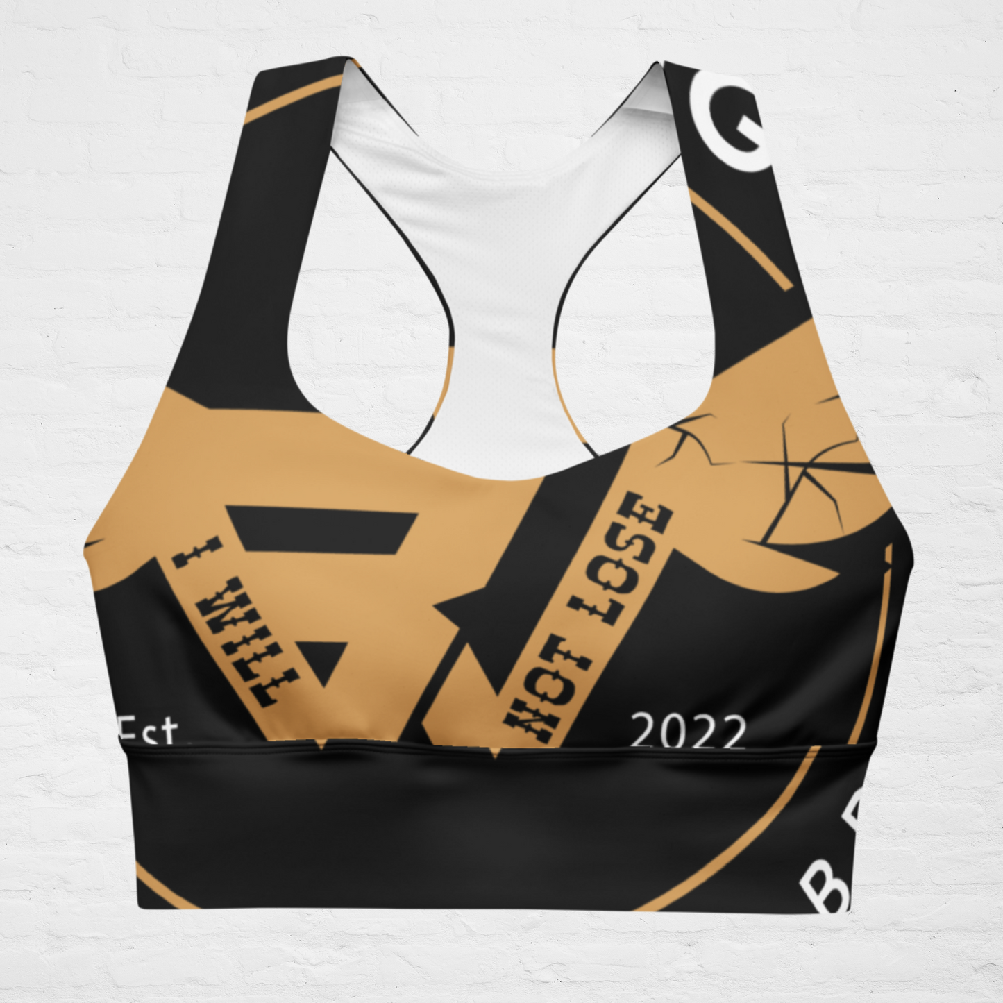 Black KlassiQ IWNL Longline sports bra by BWFB