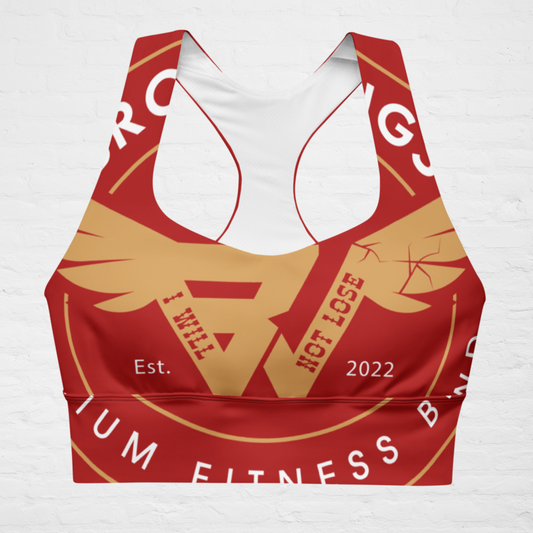 Red KlassiQ IWNL Longline sports bra BY BWFB