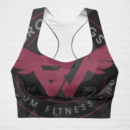 Dark Camo KlassiQ  Longline sports bra by BWFB