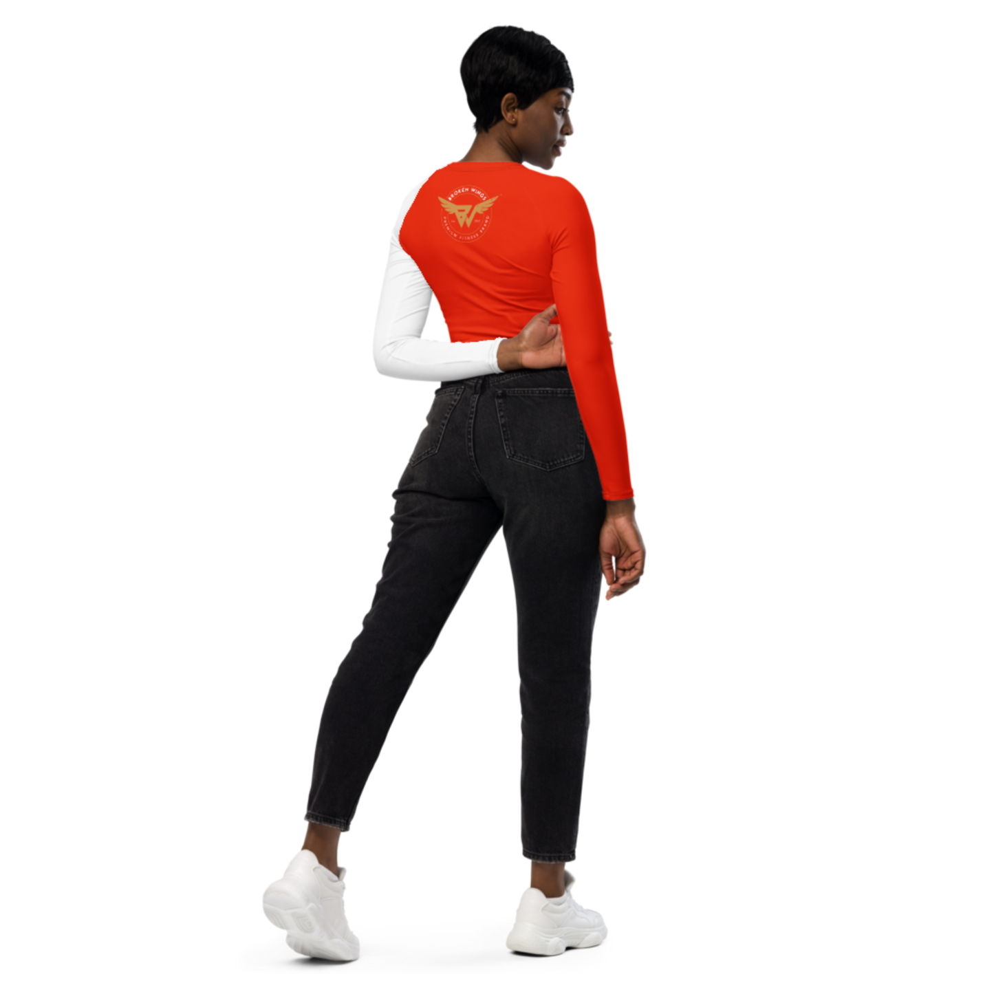 Sun Kissed KlassiQ IWNL long-sleeve crop top by BWFB