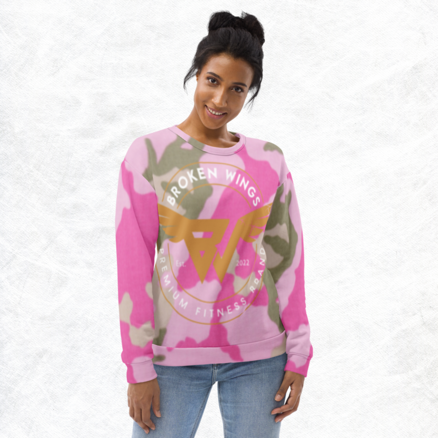 Pink & Green Women's KlassiQ Sweatshirt by BWFB