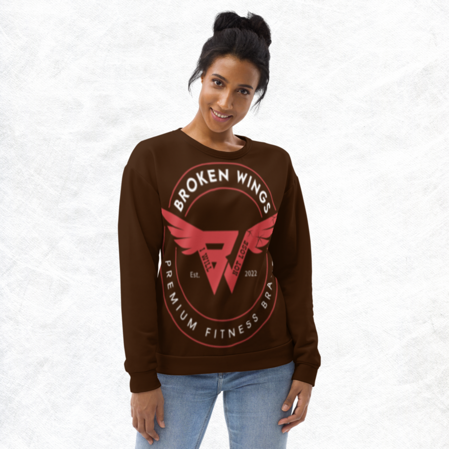 Brown & Pink Women's KlassiQ Sweatshirt by BWFB