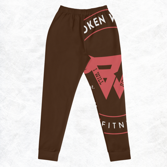 Women's Brown & Pink Joggers by BWFB