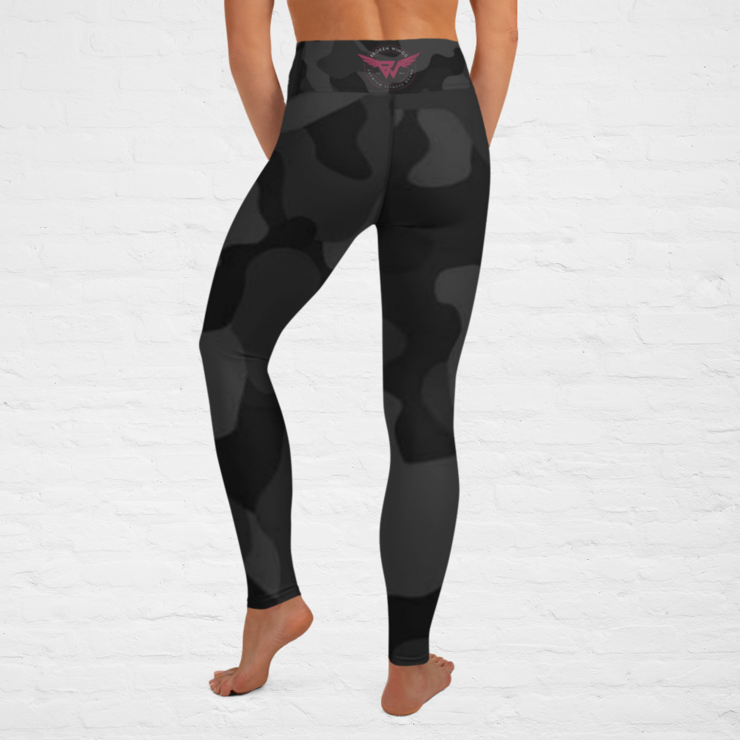 Dark Camo Pink BW Leggings by BWFB