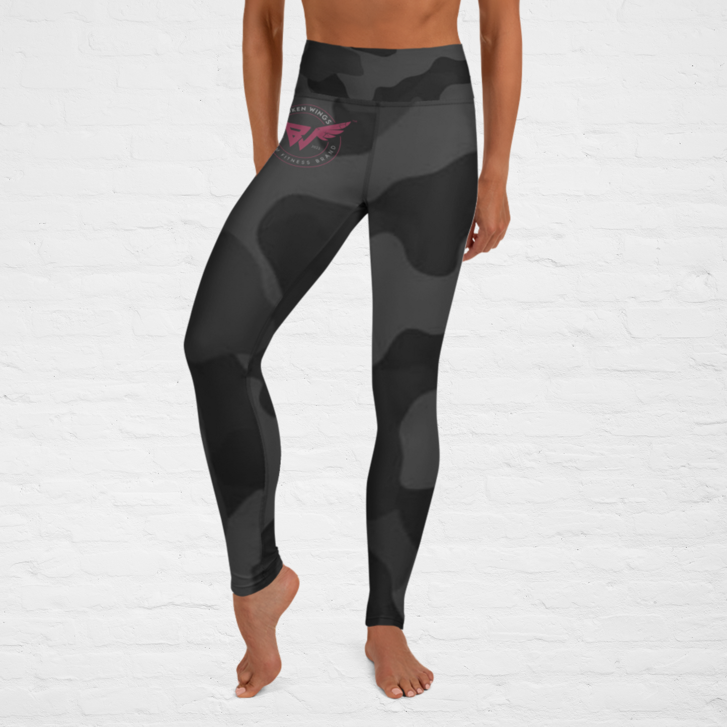 Dark Camo Pink BW Leggings by BWFB